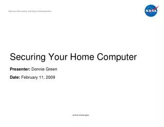 Securing Your Home Computer