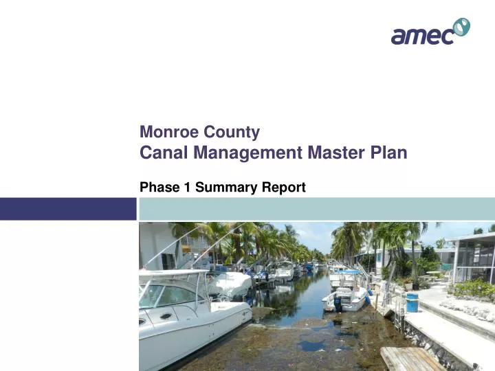 monroe county canal management master plan