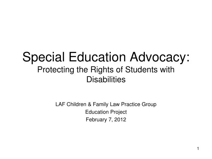 special education advocacy protecting the rights of students with disabilities