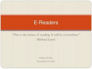 E-Readers