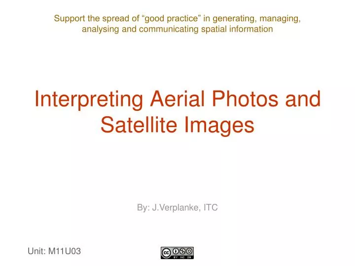 interpreting aerial photos and satellite images