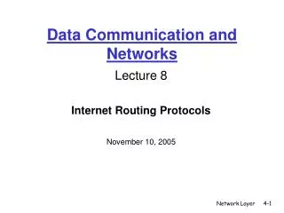 Data Communication and Networks