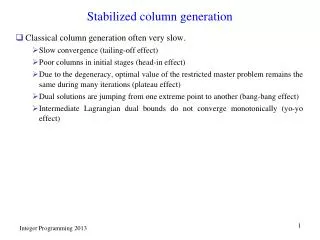 Stabilized column generation