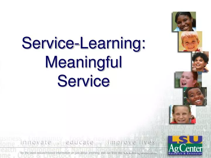 service learning meaningful service