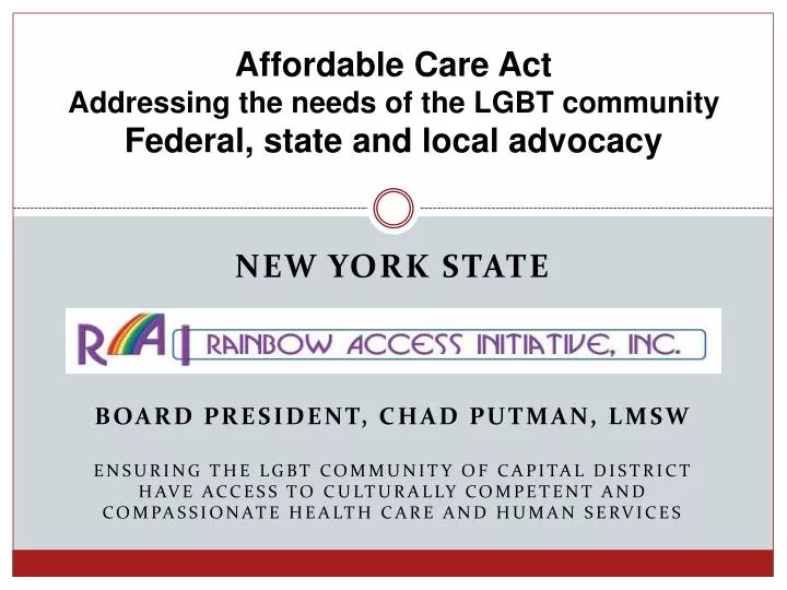 affordable care act addressing the needs of the lgbt community federal state and local advocacy