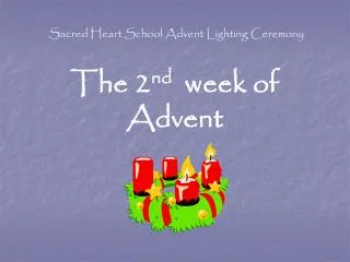 Sacred Heart School Advent Lighting Ceremony