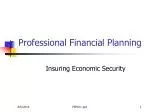 Professional Financial Planning - slide 1