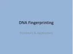 DNA Fingerprinting - slide 1