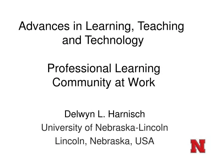 professional learning community at work