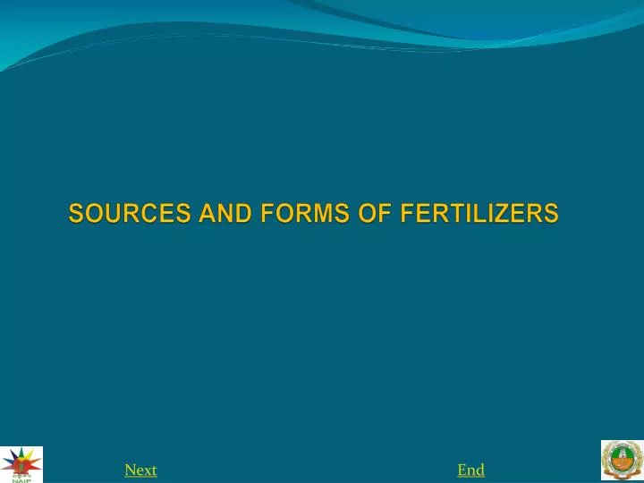 sources and forms of fertilizers