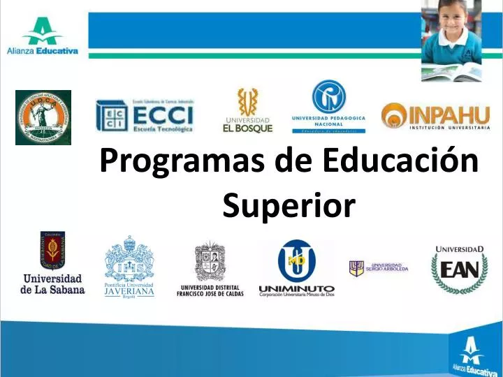 programas de educaci n superior