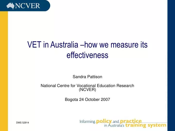vet in australia how we measure its effectiveness