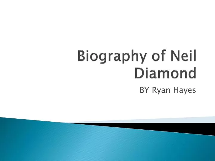 biography of neil diamond