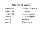 Upcoming Events Schedule: February to March 2023 - slide 1