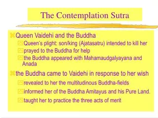 The Contemplation Sutra