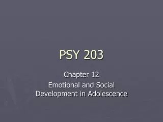 PSY 203