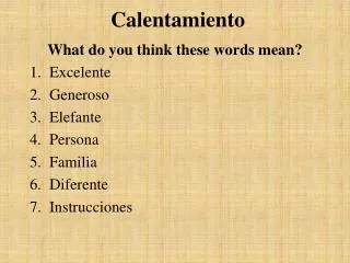 Calentamiento