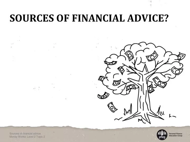 sources of financial advice
