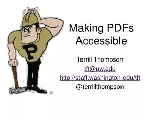 Making PDFs Accessible