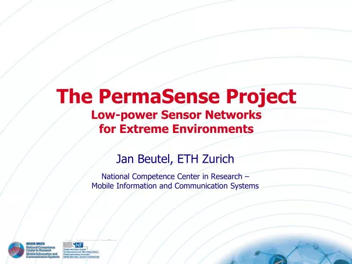the permasense project low power sensor networks for extreme environments