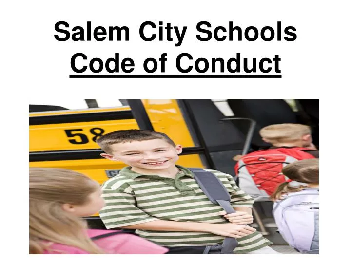 salem city schools code of conduct