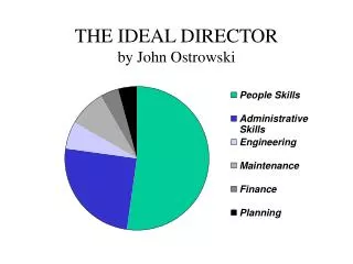 THE IDEAL DIRECTOR by John Ostrowski