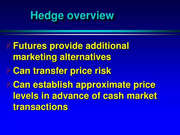 hedge overview