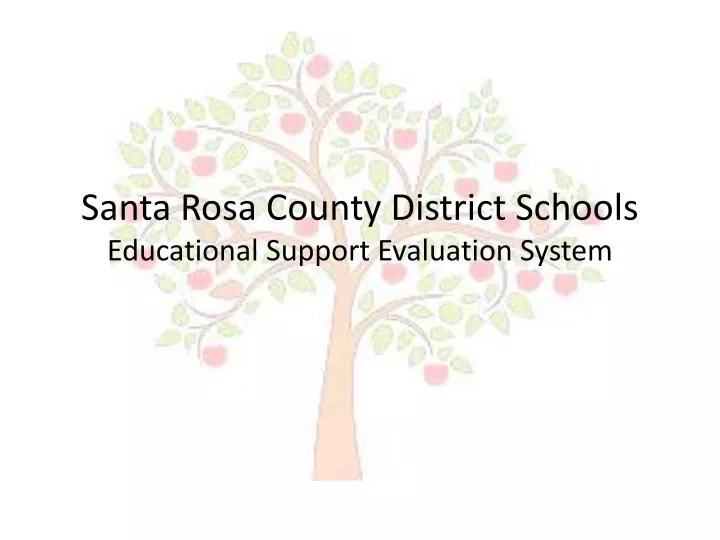 santa rosa county district schools educational support evaluation system
