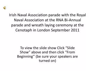 Declan Pendred parades the Naval Association Colours