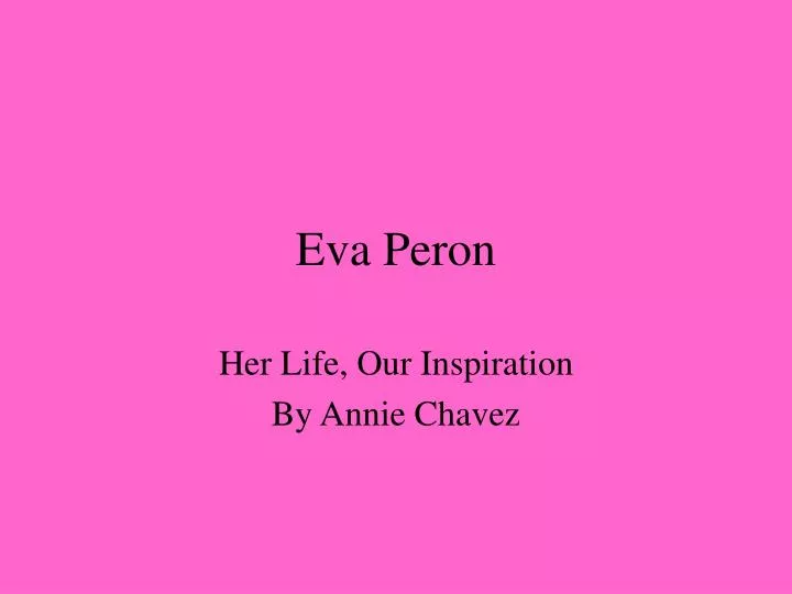 eva peron