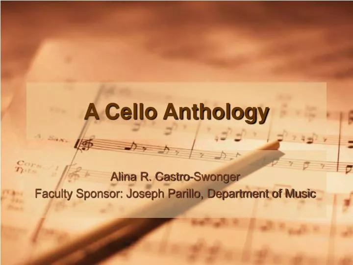 a cello anthology