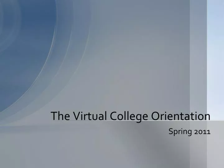 the virtual college orientation