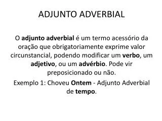 adjunto adverbial