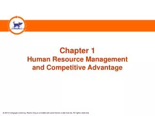 Chapter 1 Human Resource Management and Competitive Advantage
