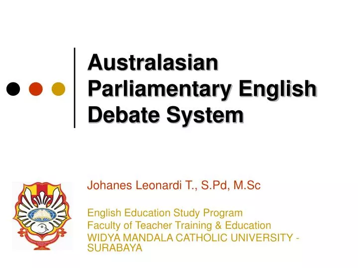 australasian parliamentary english debate system