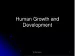 Human Growth and Development - slide 1