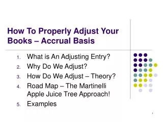 How To Properly Adjust Your Books – Accrual Basis