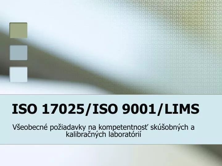 iso 17025 iso 9001 lims