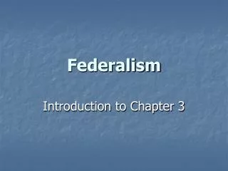 federalism