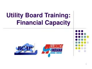 Utility Board Training: Financial Capacity