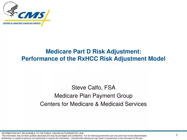 medicare part d risk adjustment performance of the rxhcc risk adjustment model