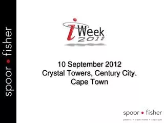 10 September 2012 Crystal Towers, Century City . Cape Town