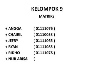 kelompok 9