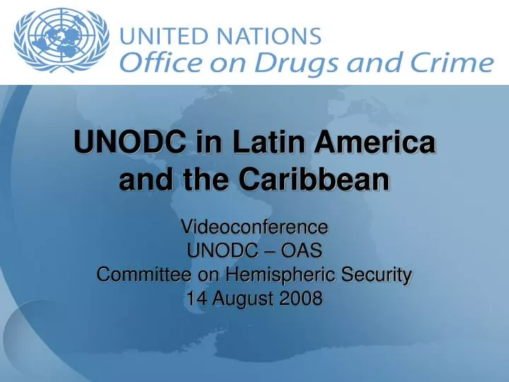 unodc in latin america and the caribbean