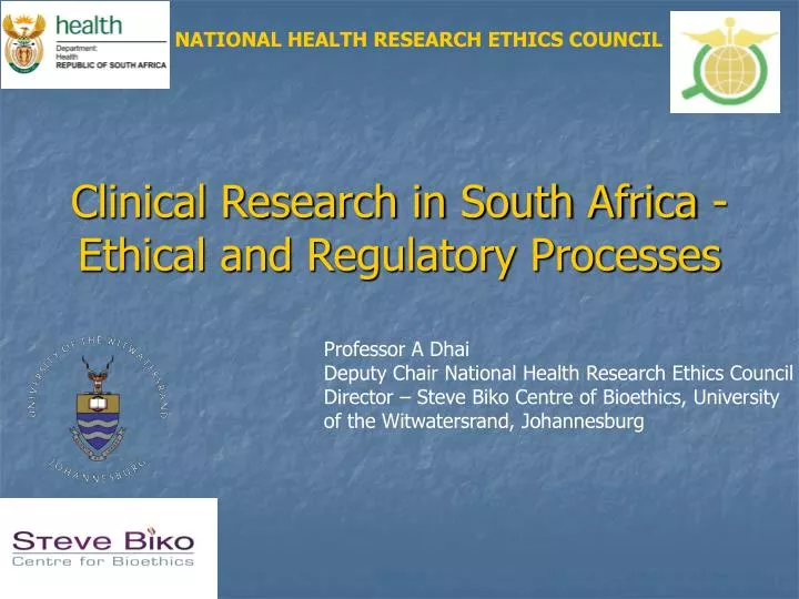 clinical research in south africa ethical and regulatory processes