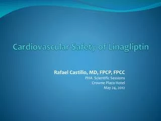 Cardiovascular Safety of Linagliptin