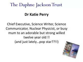 The Daphne Jackson Trust