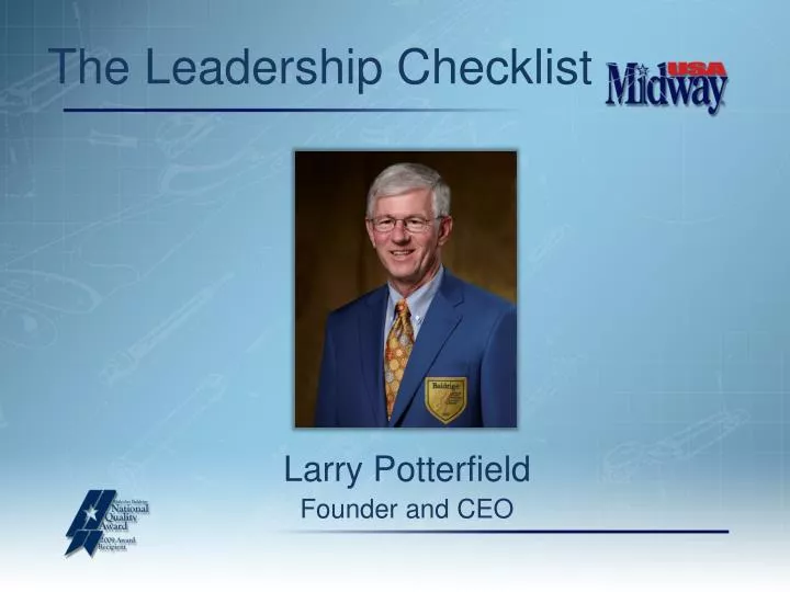 the leadership checklist