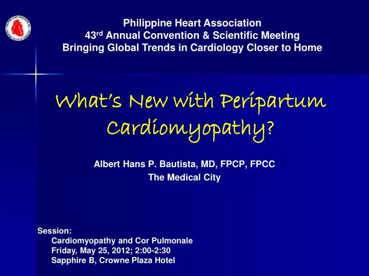 what s new with peripartum cardiomyopathy
