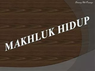 makhluk hidup